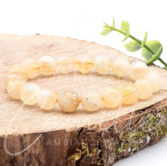 Bracelet Citrine Chauffee AB 10mm