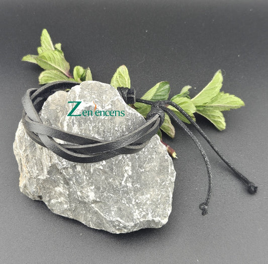 Bracelet en Cuir Tressé Lâchement