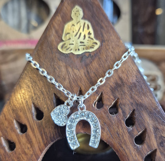 Bracelet Fer de Cheval et Coeur Strassé - Zenencens