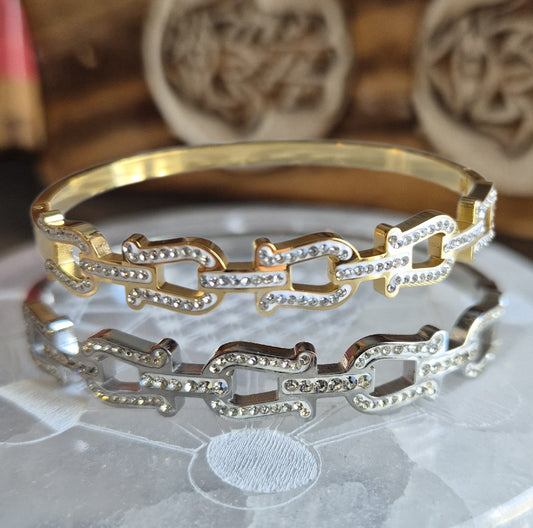 Bracelet Fers à Cheval et Strass