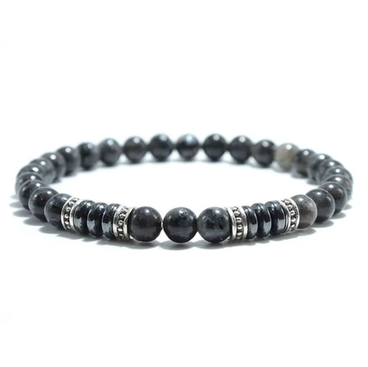 Bracelet Mapstone et Hematite