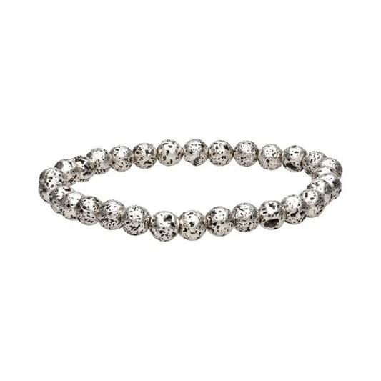 Bracelet Pierre Lave Argente