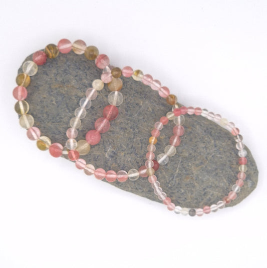 Bracelet Pierre de Quartz Pasteque