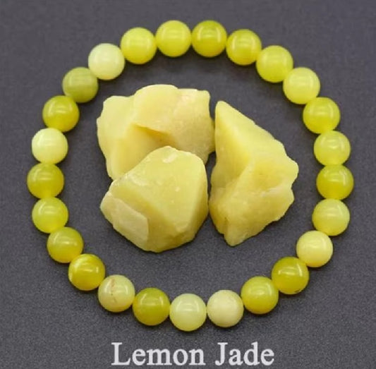 Bracelet Pierre de Jade Jaune