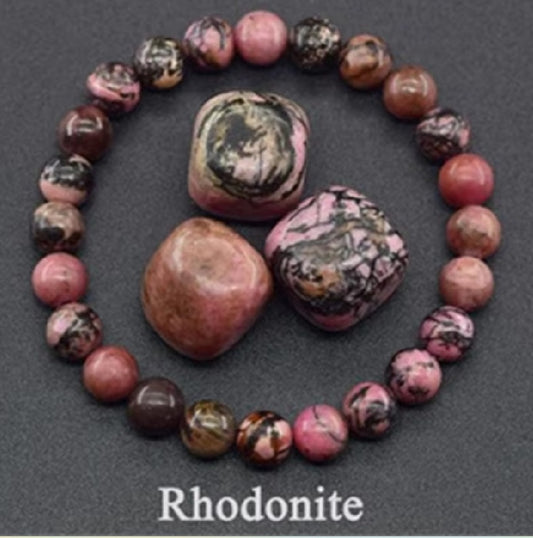 Bracelet Pierre de Rhodonite