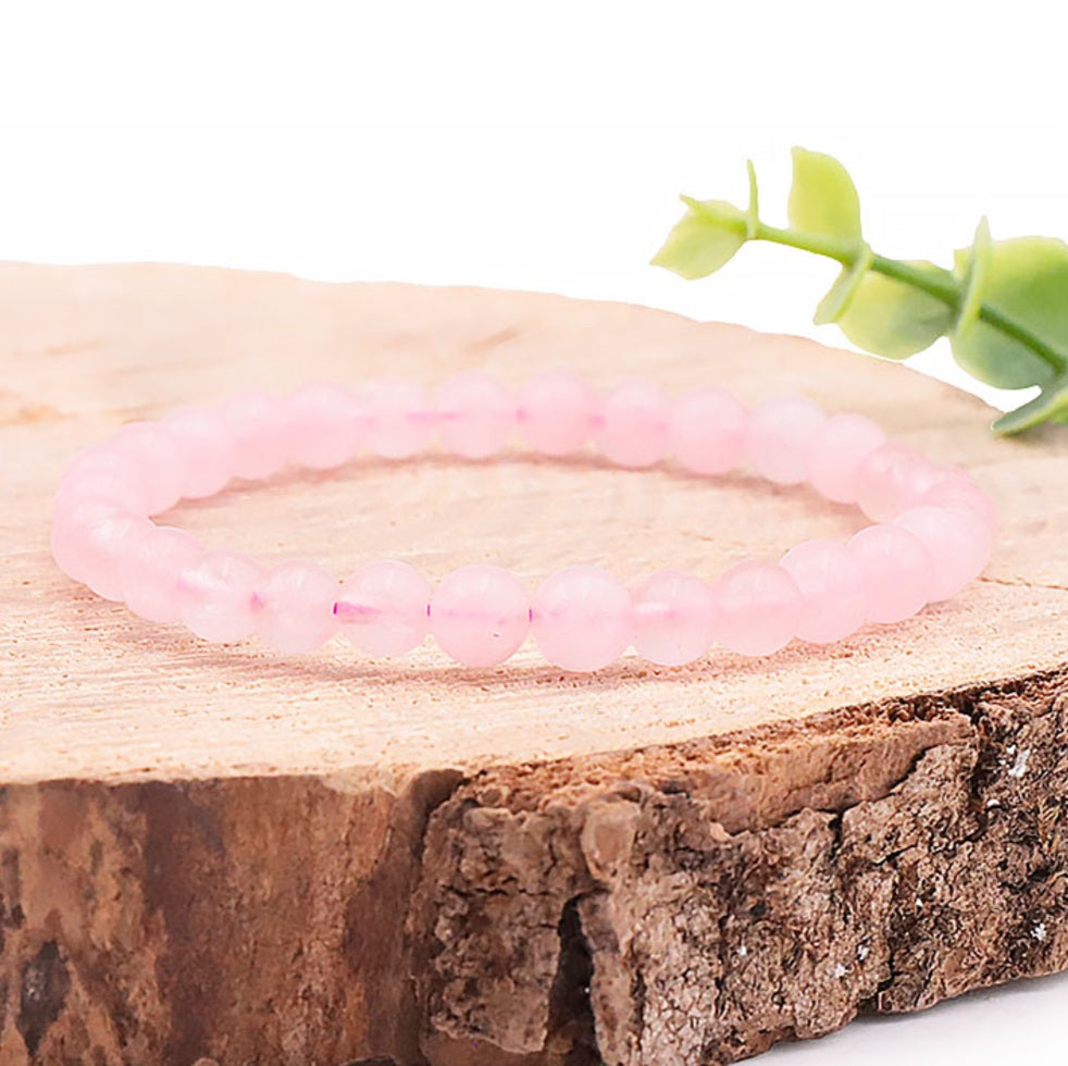 Bracelet Rose Quartz A+ - Amour et Harmonie