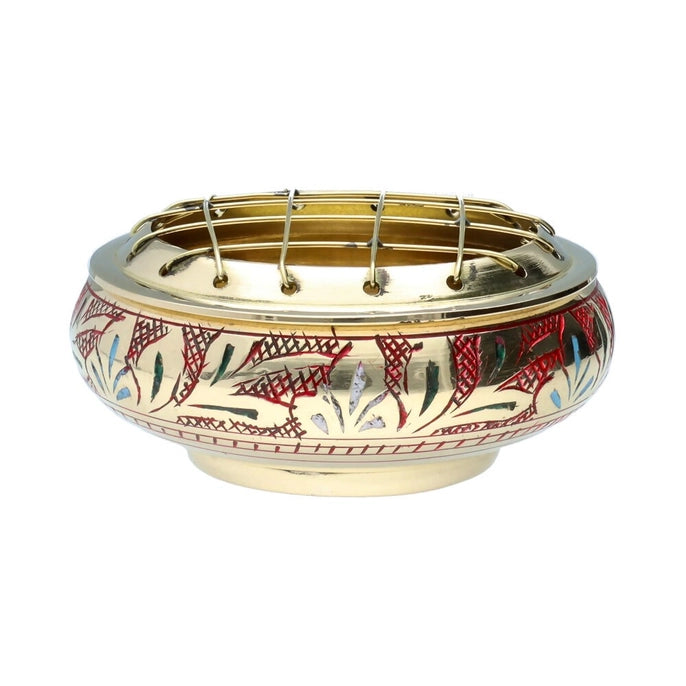 Brûle-encens avec Grille en Bronze