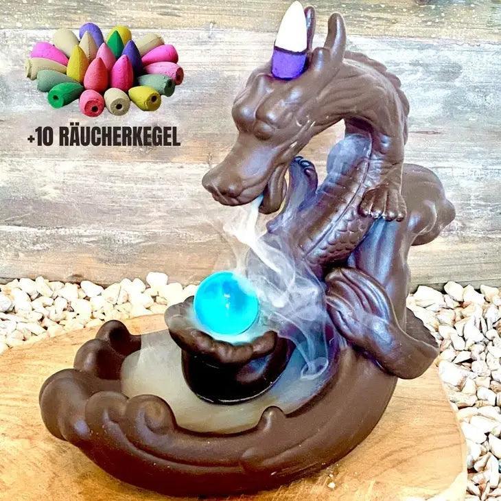 Cascade D'Encens Dragon Magique + Cones - SHOPHORSE