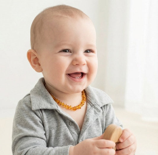 Collier Ambre Miel Bébé et Enfant
