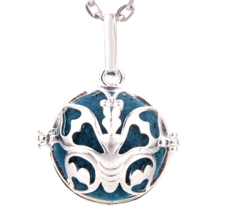 Collier Sphere Diffuseur Papillon