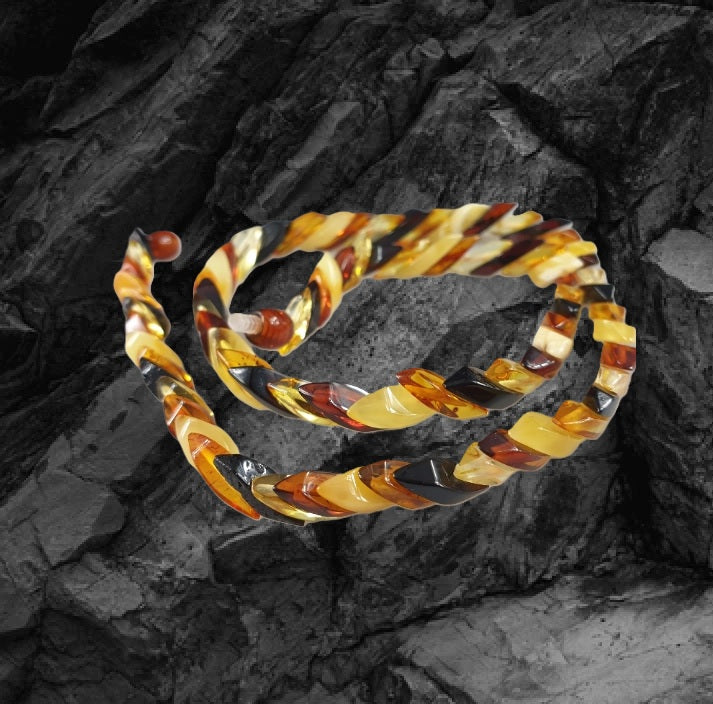 Collier Ambre Baltique Serpent