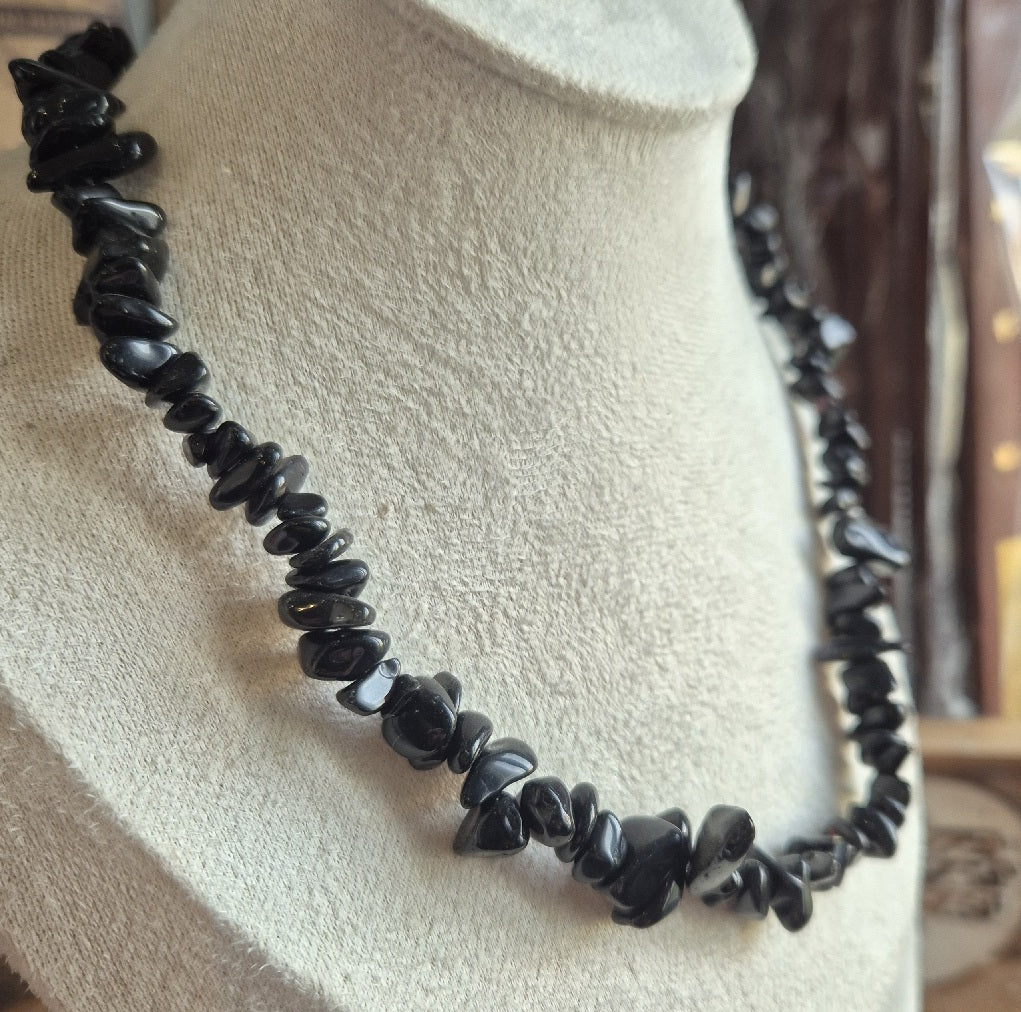 Collier Baroque Obsidienne - Zenencens