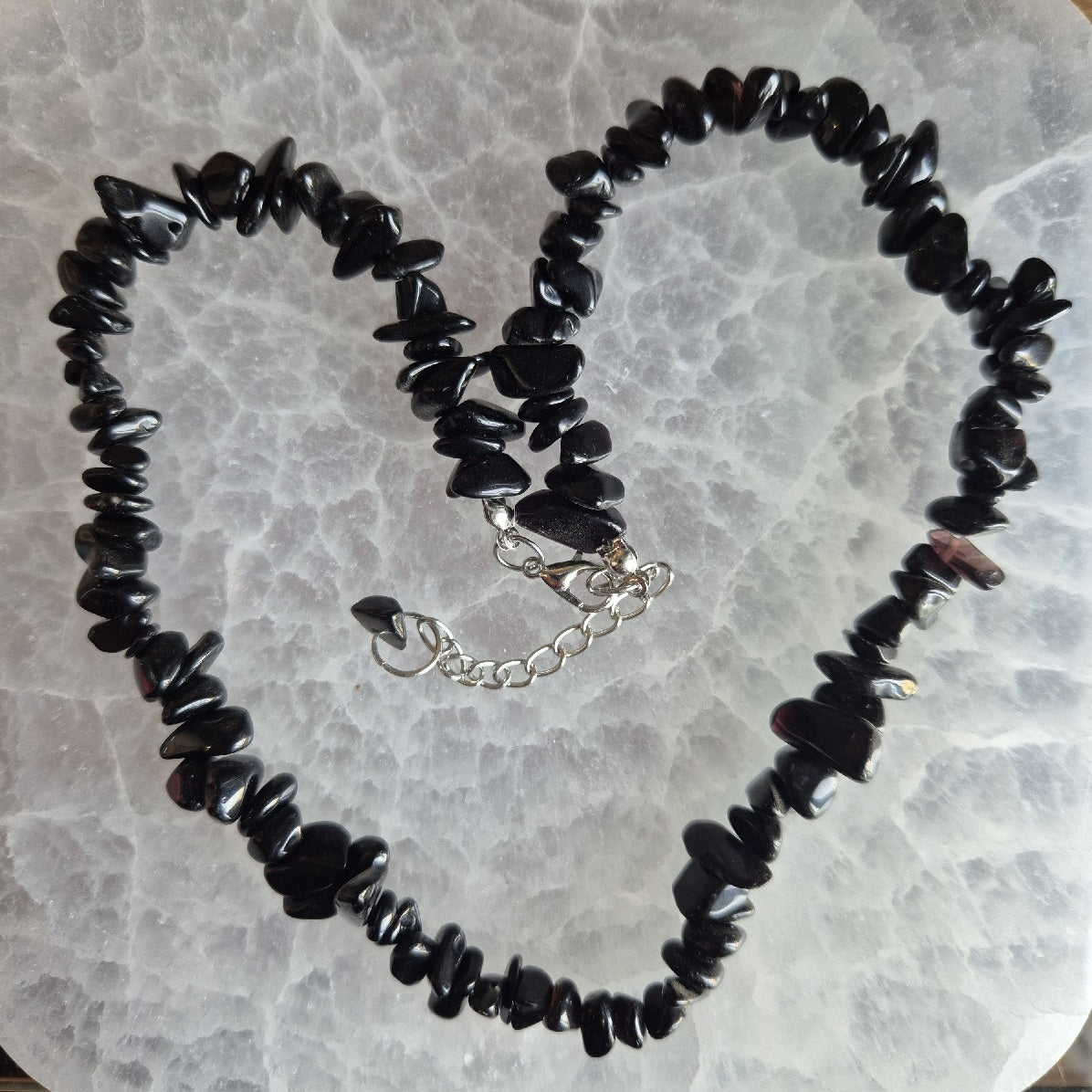 Collier Baroque Obsidienne - Zenencens