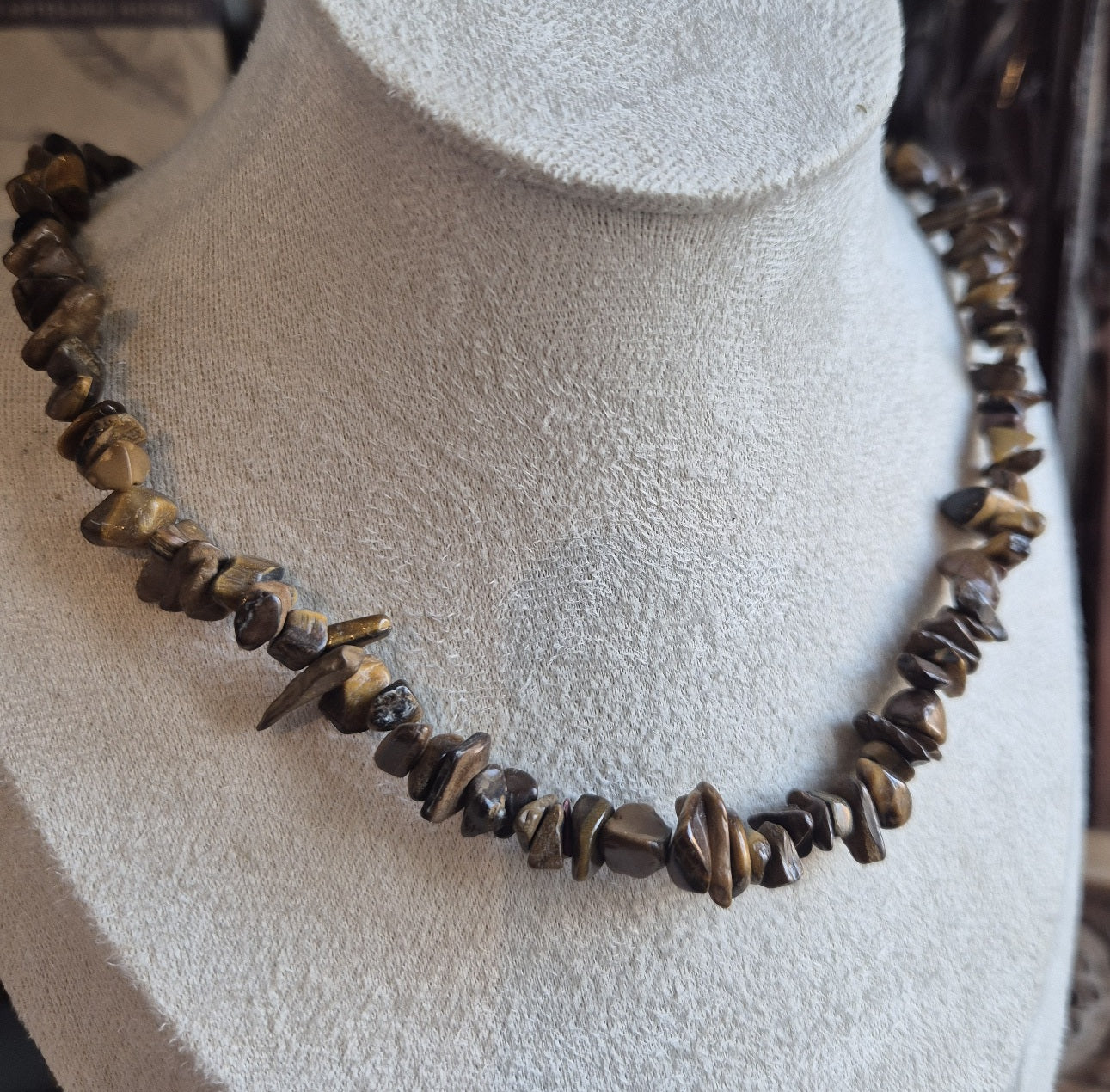 Collier Baroque Oeil de Tigre - Zenencens