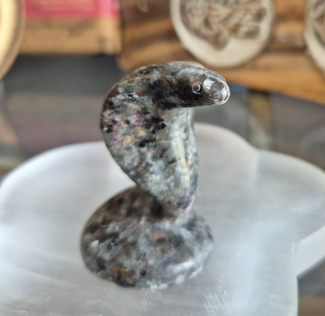 Figurine Cobra en Yooperlite - Zenencens