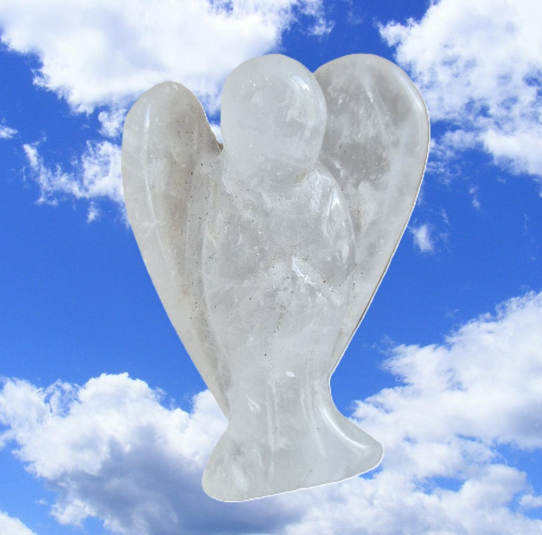 Ange Figurine Cristal de Roche 50mm - Zenencens