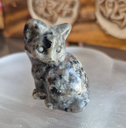 Figurine Chat en Yooperlite 40mm - Zenencens