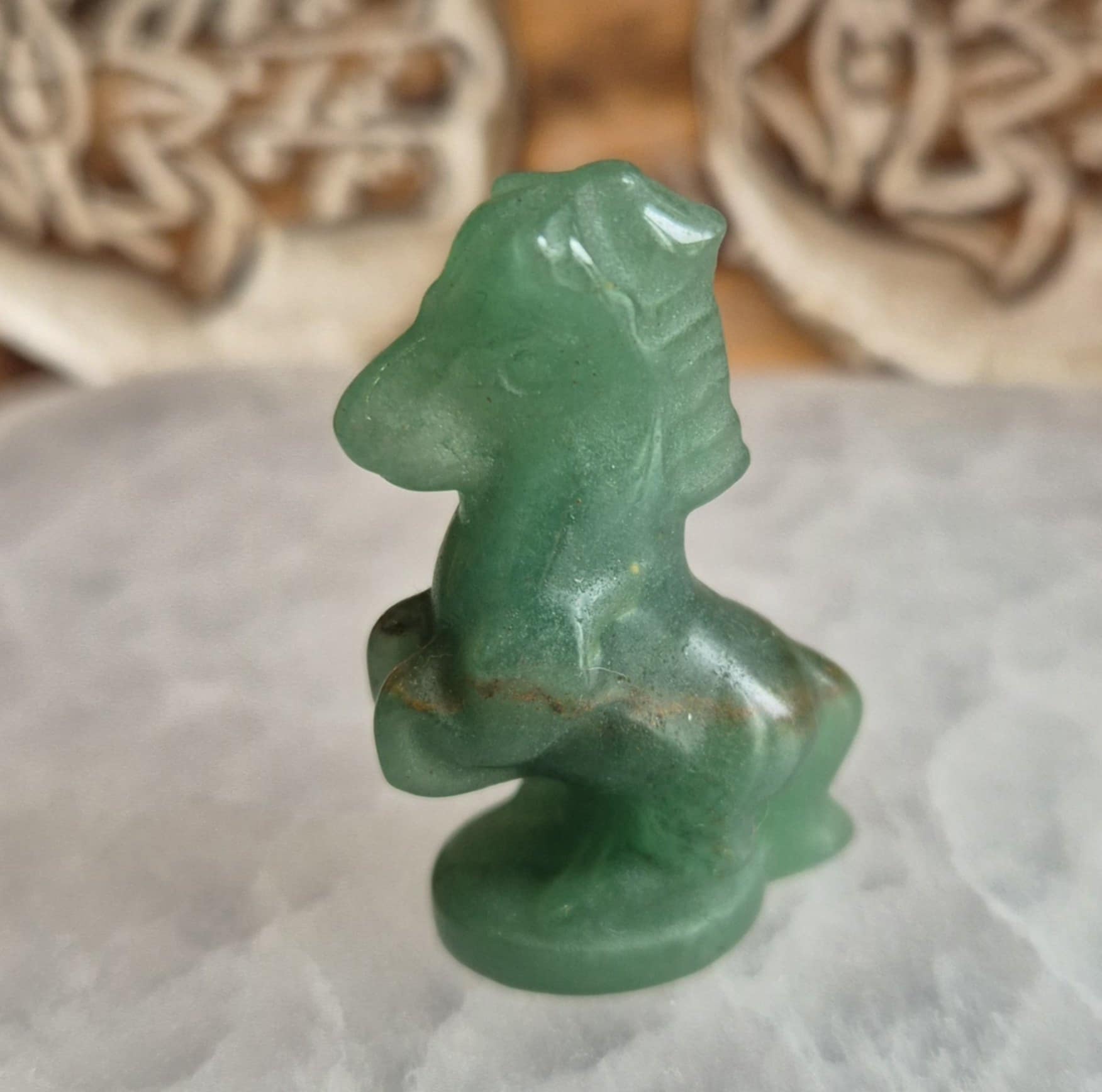 Figurine Cheval en Pierre Naturelle - Zenencens