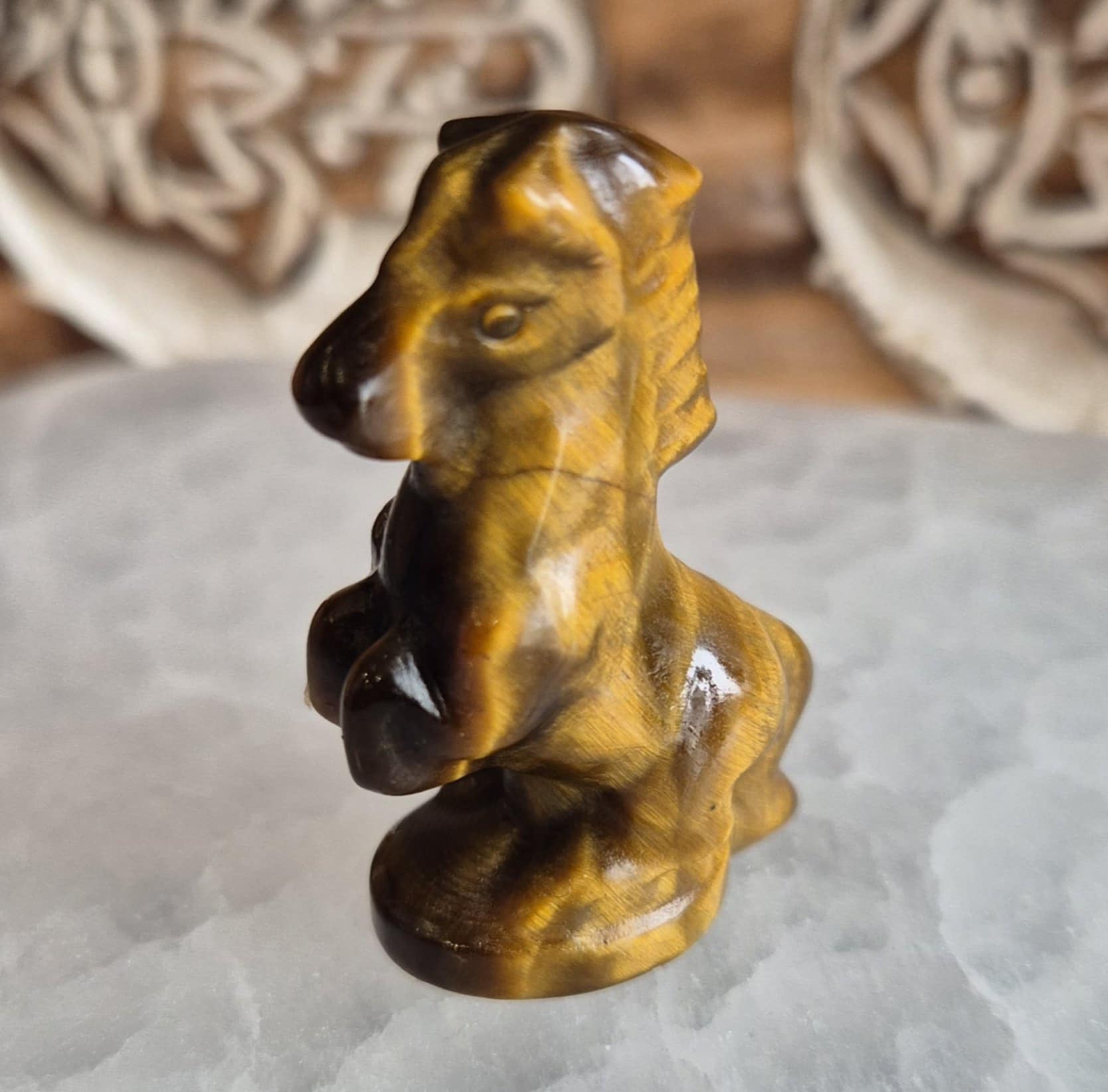 Figurine Cheval en Pierre Naturelle - Zenencens