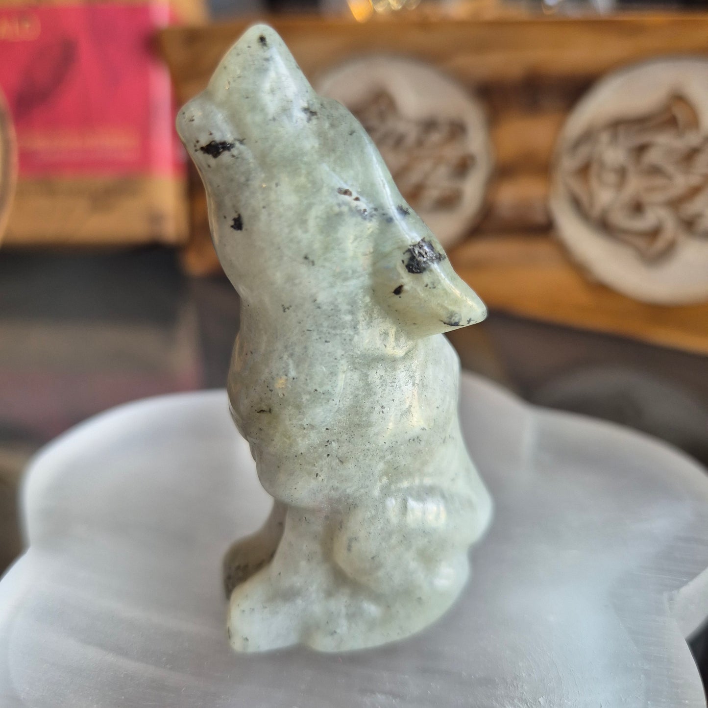 Figurine Loup Labradorite