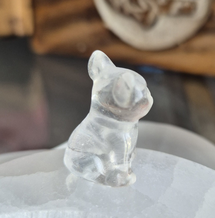 Figurine Mini Bulldog Crystal Clair