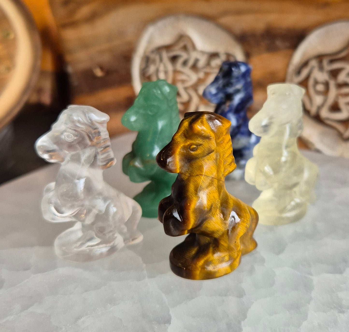 Figurine Cheval en Pierre Naturelle - Zenencens