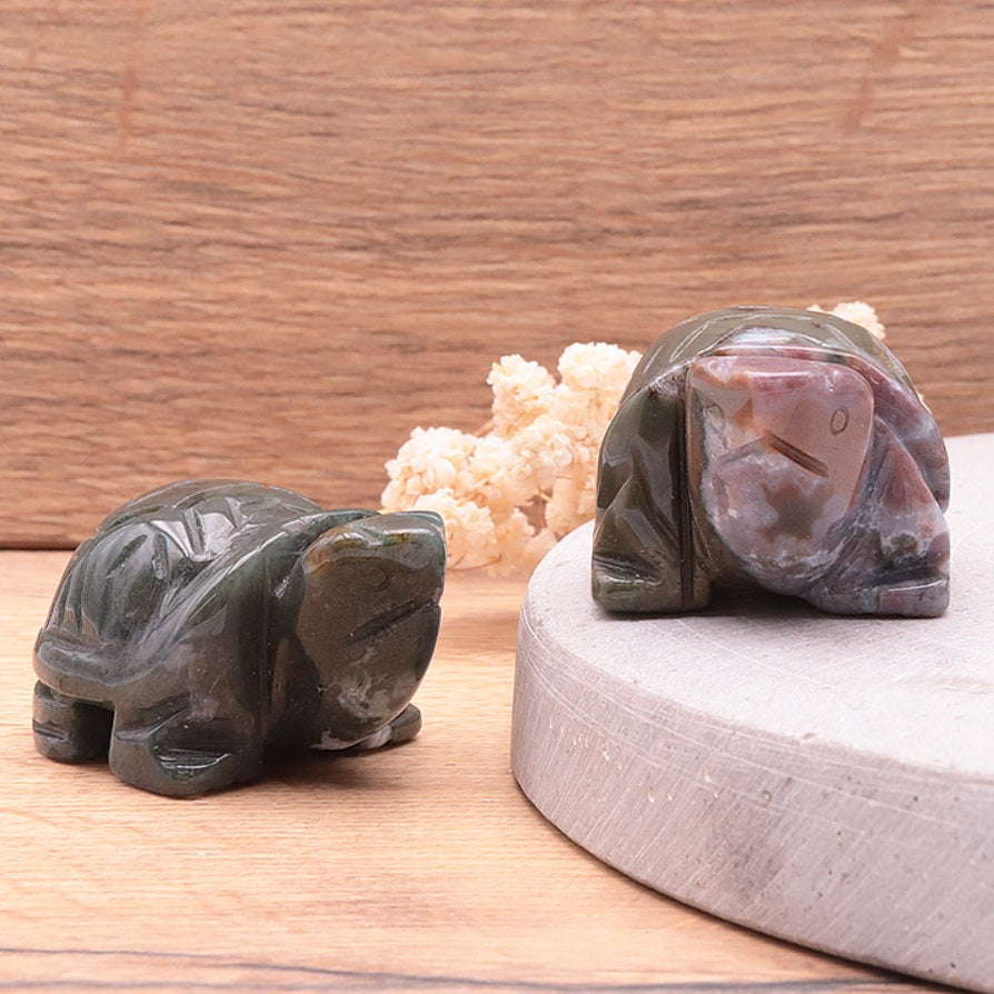 Figurine Tortue Agate Indienne - Zenencens