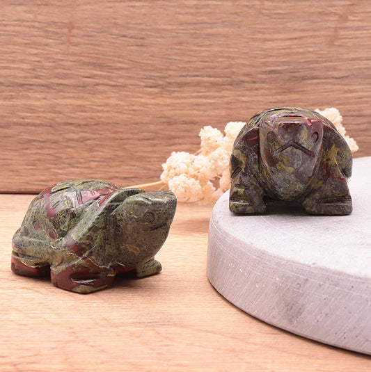 Figurine Tortue Jaspe Sang de Dragon - Zenencens