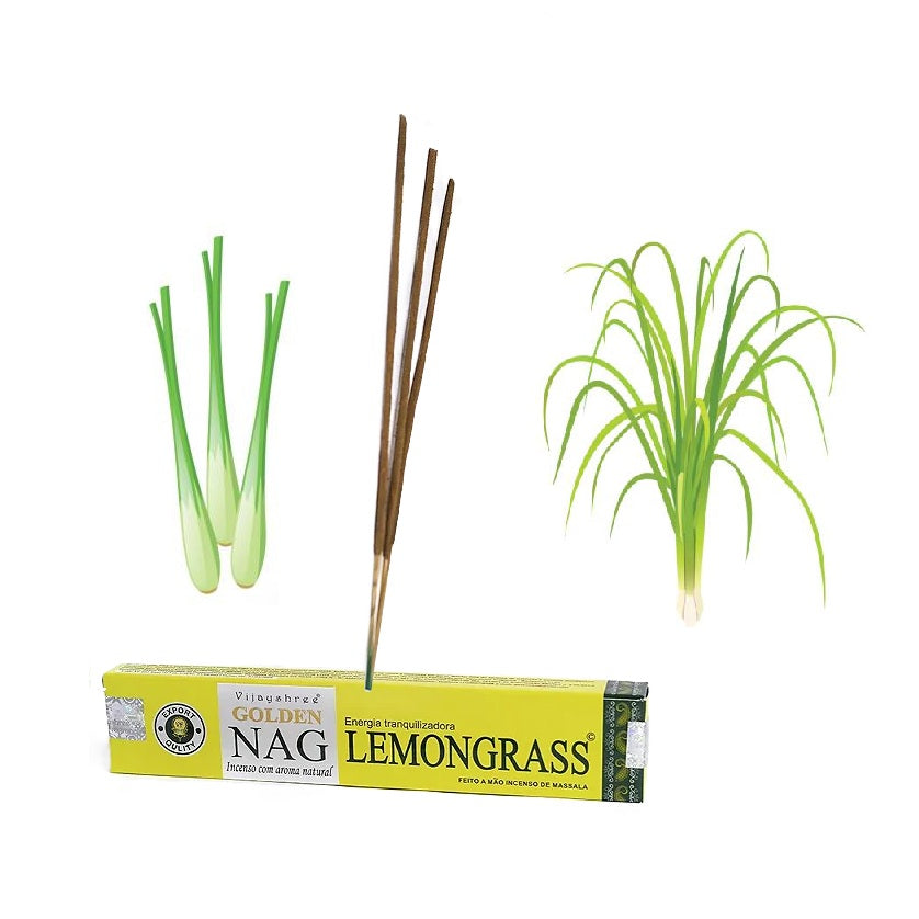 Golden Nag Batons D'Encens Lemongrass (Citronelle) - Zenencens