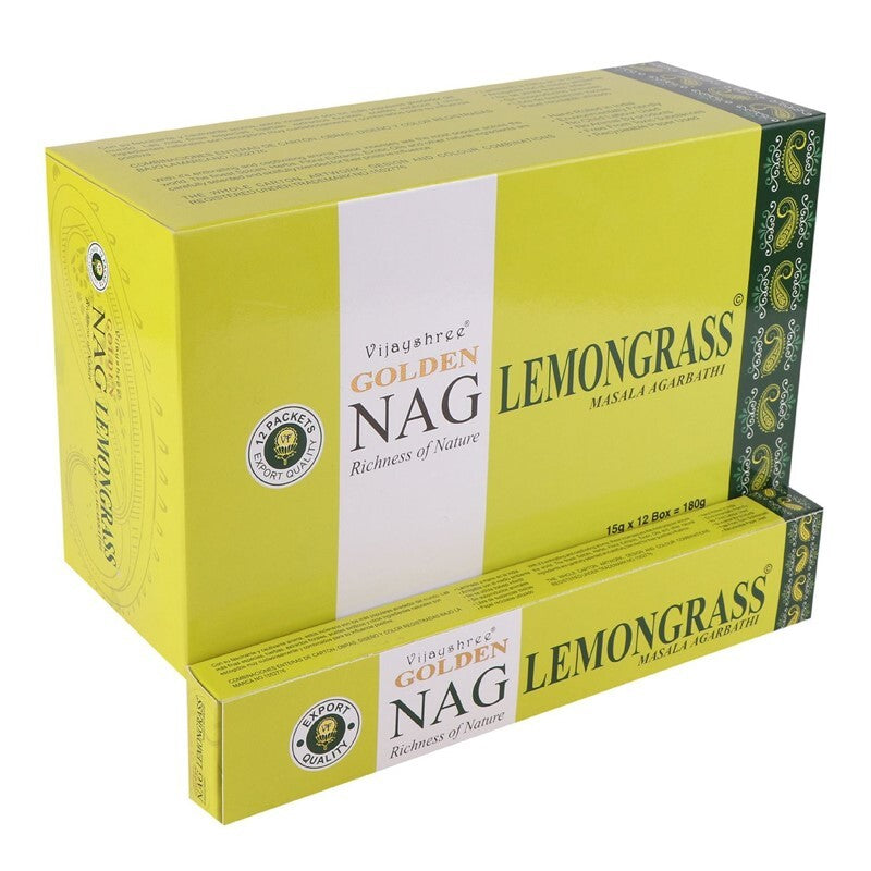 Golden Nag Batons D'Encens Lemongrass (Citronelle) - Zenencens