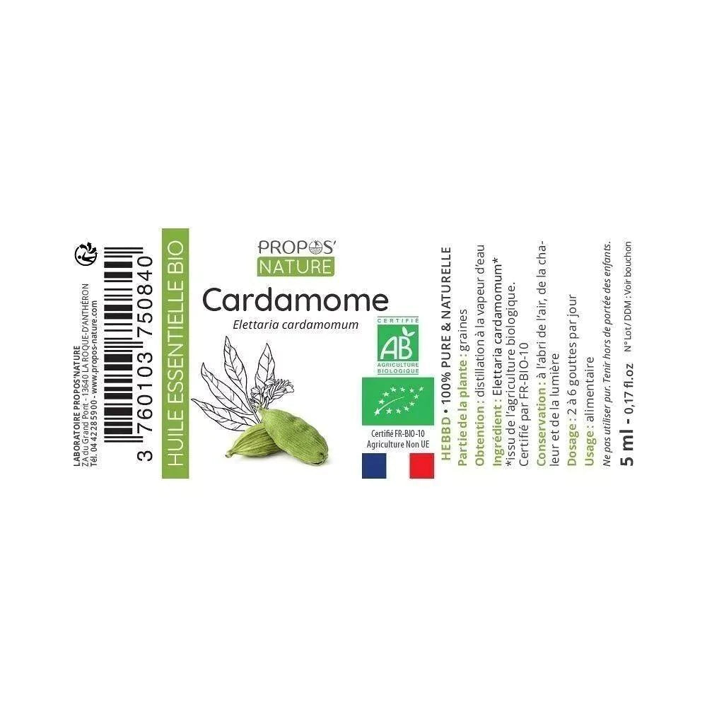Cardamome Huile Essentielle BIO - SHOPHORSE