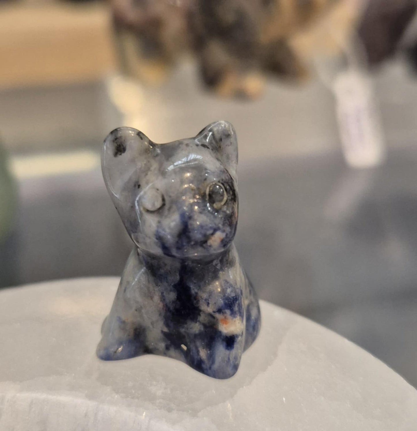 Figurine Mini Bulldog Sodalite