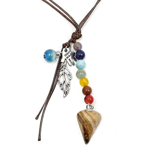 Pendentif Chakra Jasper Picasso