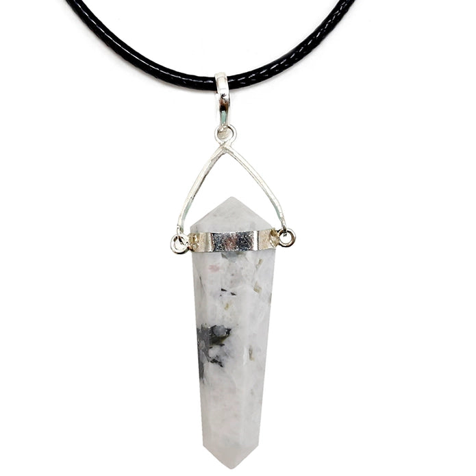 Pendentif en Point avec Cordon - Moonstone