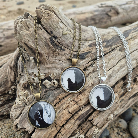Pendentif Ying Yang Cheval