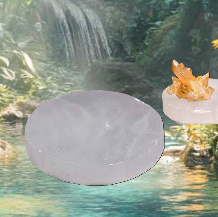 Plaque de Sélénite Circulaire - Zenencens