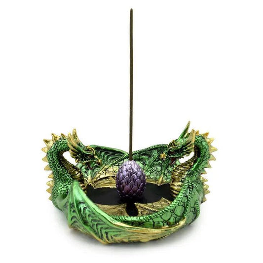 Porte Encens Dragons Vert - SHOPHORSE