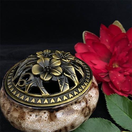 Porte Encens Ceramic Bowl Ton Terre