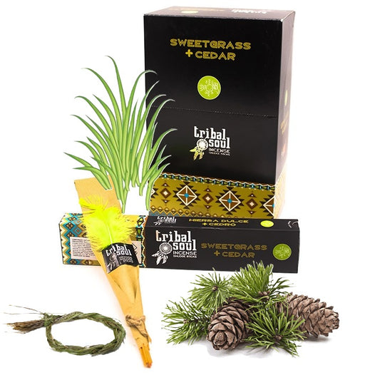 Tribal Soul Batons Encens Sweetgrass et Cedre - Zenencens