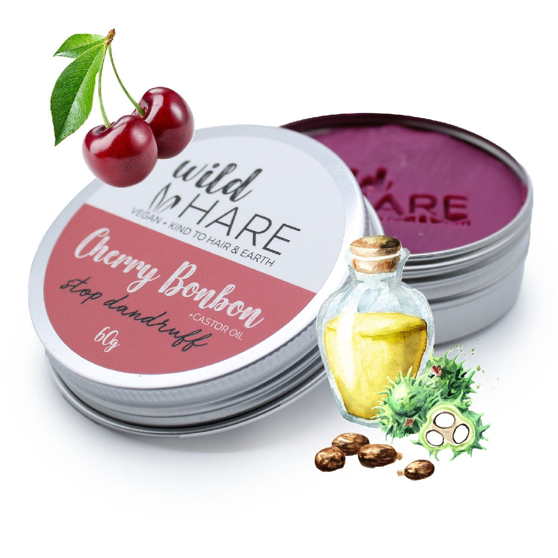 Wild Hare Shampoing Cerise Bonbon & Huile de Ricin - Zenencens