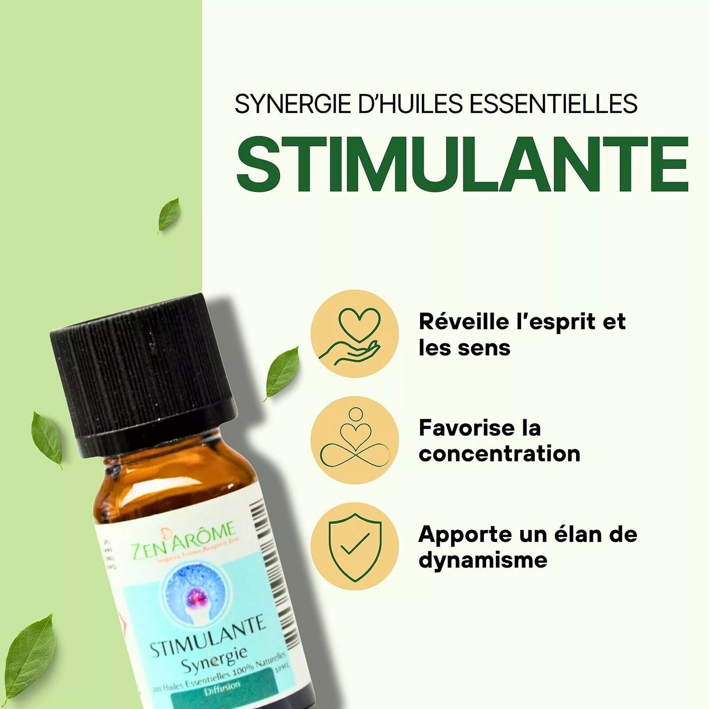 Synergie d'Huiles Essentielles Stimulante
