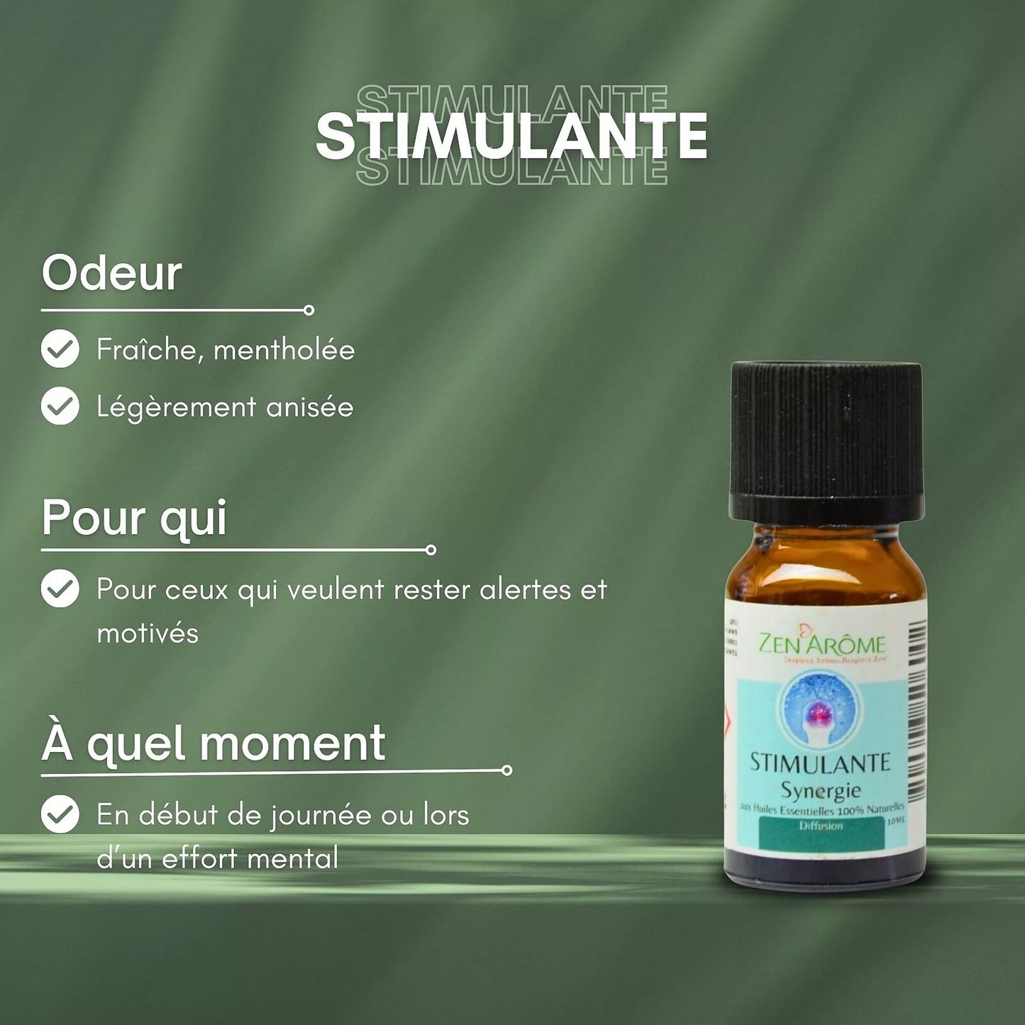Synergie d'Huiles Essentielles Stimulante
