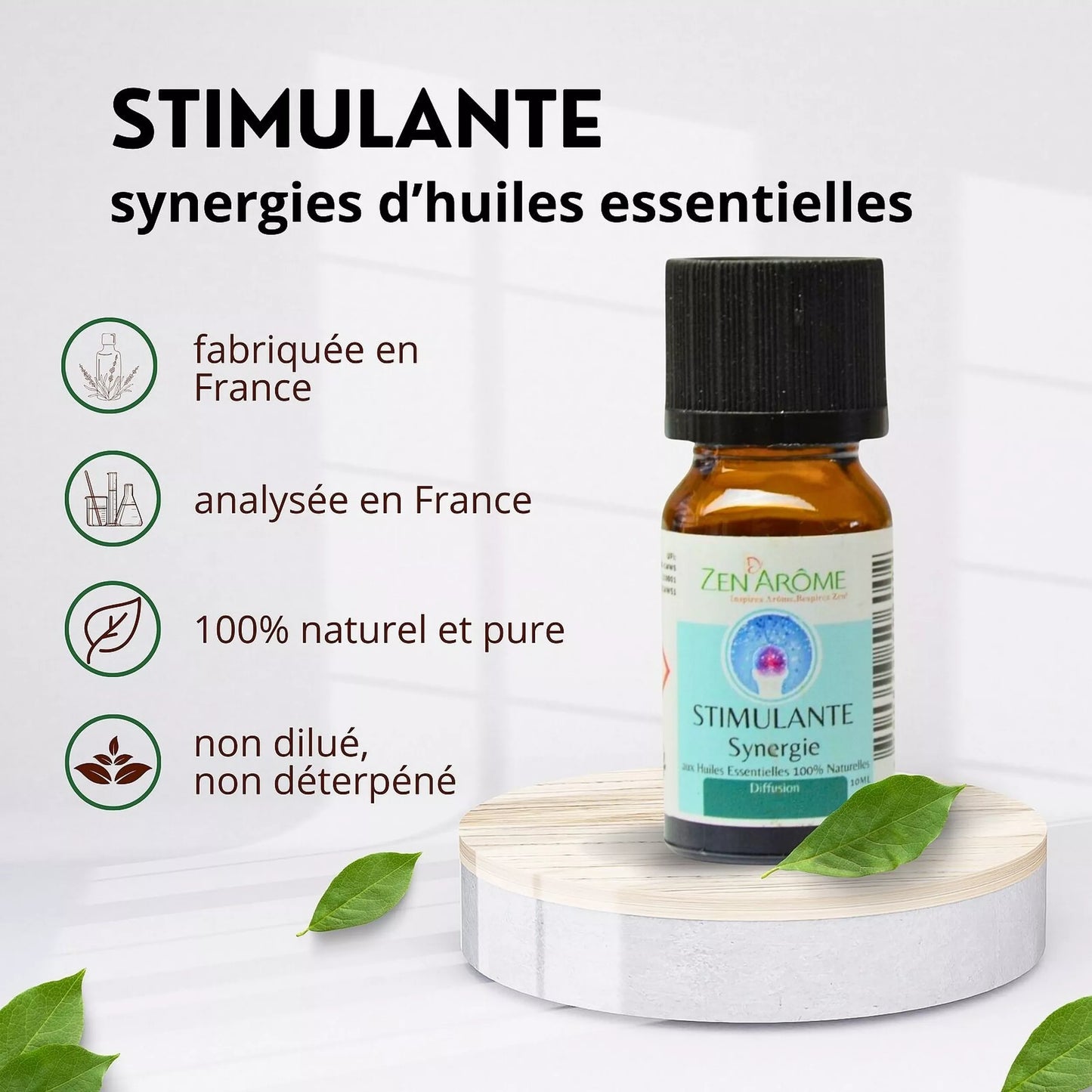 Synergie d'Huiles Essentielles Stimulante